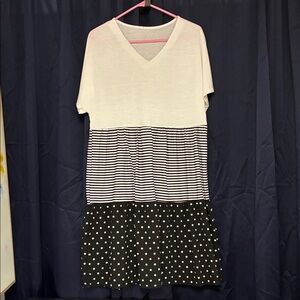 Striped and Polka Dot Dress